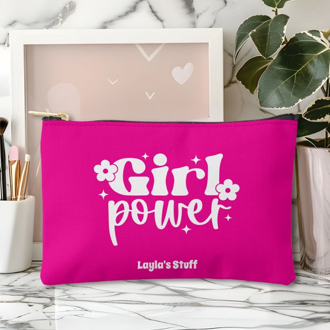 Girl Power Pink Zubehörtasche (Von Creator hochgeladen)