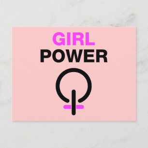 Girl-Power Postkarte
