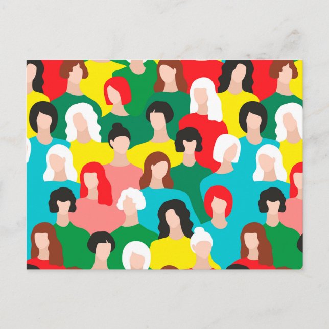 Girl-Power Postkarte (Vorderseite)