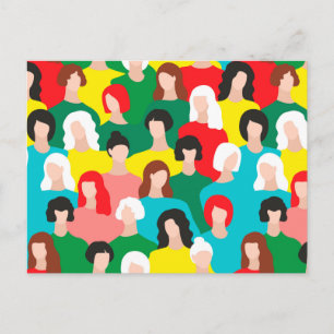 Girl-Power Postkarte