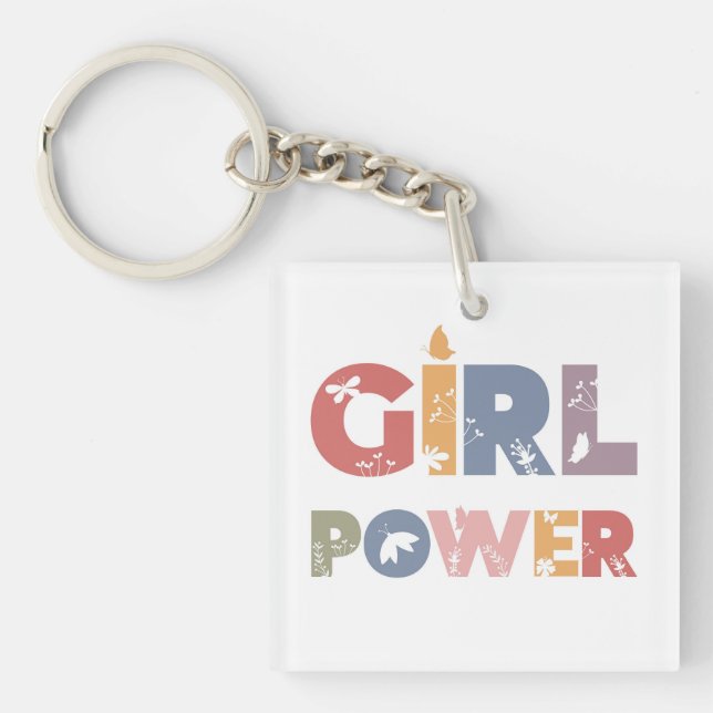 Girl-Power Schlüsselanhänger (Vorderseite)