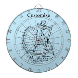 Girl Power Sculling Boat Thunder_Cove Dartscheibe