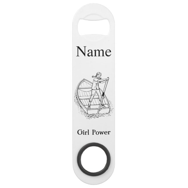 Girl Power Sculling Boat Thunder_Cove Speed Flaschenöffner (Vorderseite)