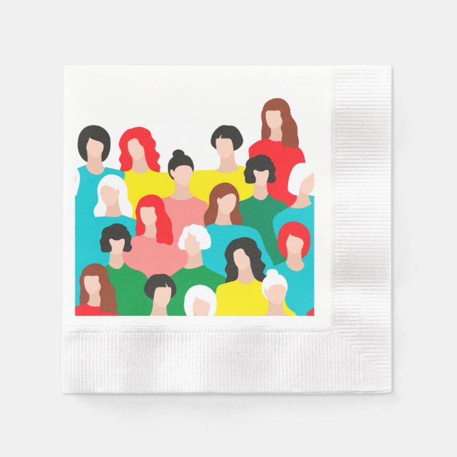 Girl-Power Serviette (Vorderseite)