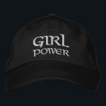 Girl Power Simple Modern Typografy Custom Bestickte Baseballkappe<br><div class="desc">Girl Power Simple Modern Typografy Custom Sticktier Baseball Cap bietet die einfache moderne bestickte Text "Girl Power". Perfekt als Geschenk für Cousin,  Schwester,  Mutter und mehr. Erstellt von Evco Studio www.zazzle.com/store/evcostudio</div>