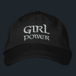 Girl Power Simple Modern Typografy Custom Bestickte Baseballkappe<br><div class="desc">Girl Power Simple Modern Typografy Custom Sticktier Baseball Cap bietet die einfache moderne bestickte Text "Girl Power". Perfekt als Geschenk für Cousin,  Schwester,  Mutter und mehr. Erstellt von Evco Studio www.zazzle.com/store/evcostudio</div>