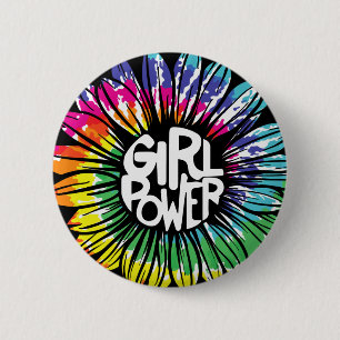 Girl Power T - Shirt Button