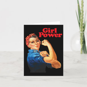 Girl Power T Shirt Frauenweibchen Roar Resist No Karte