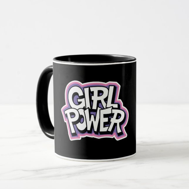 Girl-Power Tasse (Vorderseite Links)