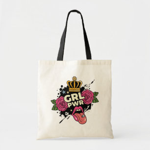 Girl Power Tattoo Style Tragetasche