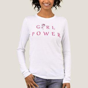 "Girl Power"-Typografie Frauen Tri-Blend Shirt