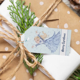 Girl Princess verzauberte Schneeflocken Geschenkanhänger