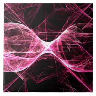 Girl Punk Rock Pink Energy Waves Fliese