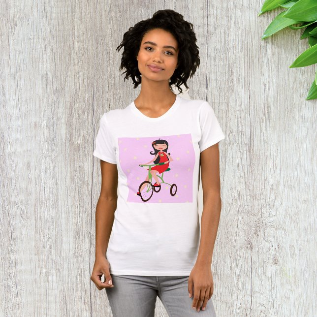 Girl Rafting A Bike T - Shirt (Von Creator hochgeladen)