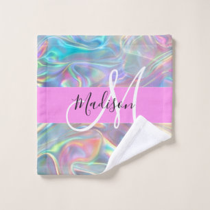 Girl Rainbow Holographic Iridescente Monogramme No