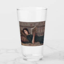 Girl Reading a Book (Reclining on a Divan) Glas