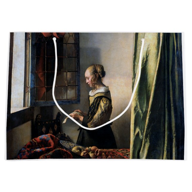 Girl Reading a Letter at a Open Window, Vermeer Große Geschenktüte (Vorderseite)