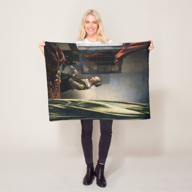 Girl Reading a Letter at an Open Window, Vermeer Fleecedecke (Beispiel)