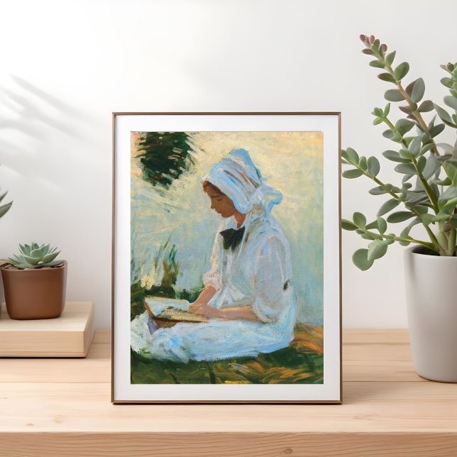 Girl reading by a stream, Sargent 1888 Poster (Von Creator hochgeladen)
