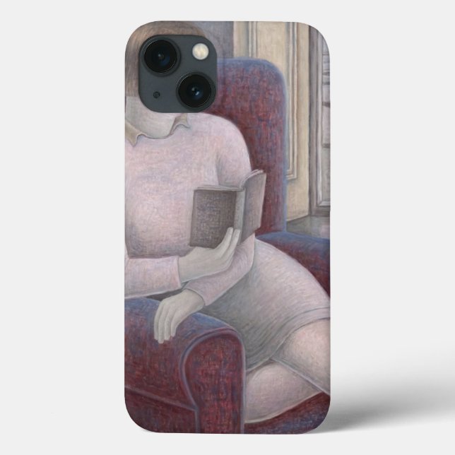 Girl Reading im Sessel 2009 Case-Mate iPhone Hülle (Rückseite)