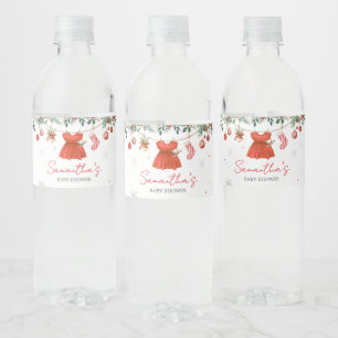 Girl Red Santa Christmas Baby Dusche