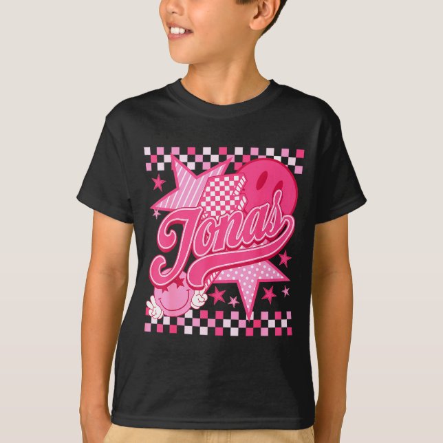 Girl Retro Jonas Groovy Flower First Name D 80's  T-Shirt (Vorderseite)
