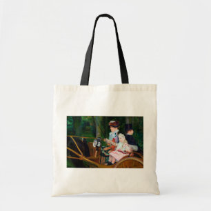 Girl Riding a Carriage, Mary Cassatt Tragetasche