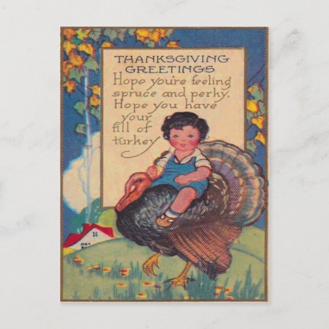 Girl Riding Türkei Postkarte (Vorderseite)