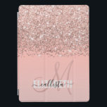 Girl Rose Gold Confetti Rosa Farbenmonogramm iPad Pro Hülle<br><div class="desc">Dieses elegante und schicke Design ist perfekt für die stilvolle und trendige Mode. Es zeigt ein Imitat gedruckt funkelnd Rose Gold Glitzer Konfetti gegossen auf einem gürtnerisch rot Rosa und Bublegum rosa Farbverlauf ombre. Es ist ein modernes, glamouröses, hübsches und trendiges Luxusdesign. Dieses Design wird einfach mit Ihrem persönlichen Monogramm...</div>