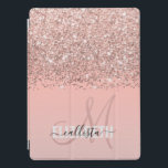 Girl Rose Gold Confetti Rosa Farbenmonogramm iPad Pro Hülle<br><div class="desc">Dieses elegante und schicke Design ist perfekt für die stilvolle und trendige Mode. Es zeigt ein Imitat gedruckt funkelnd Rose Gold Glitzer Konfetti gegossen auf einem gürtnerisch rot Rosa und Bublegum rosa Farbverlauf ombre. Es ist ein modernes, glamouröses, hübsches und trendiges Luxusdesign. Dieses Design wird einfach mit Ihrem persönlichen Monogramm...</div>
