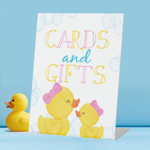 Girl Rubber Duck Cards & Geschenke Sockelschild
