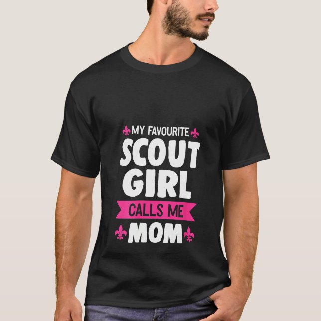 Girl ruft Mama Scout Dau T-Shirt (Vorderseite)