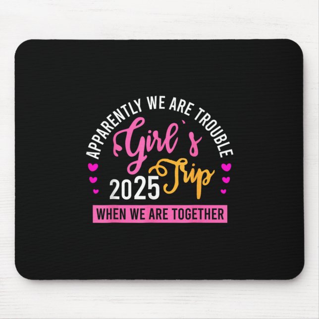 Girl’s Trip 2025 Summer Beach Weekend Vacation Wom Mousepad (Vorne)