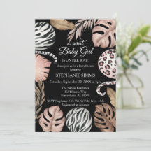 Girl Safari Baby Dusche