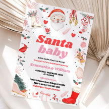 Girl Santa Baby Babydusche