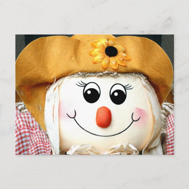 Girl Scarecrow Doll Postkarte (Vorderseite)