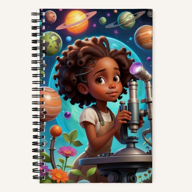 Girl Science Notizbuch (Vorderseite)