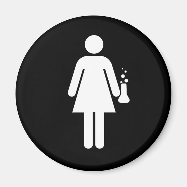 Girl Scientist Magnet (Vorne)