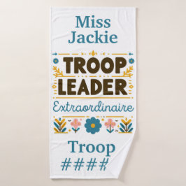 Girl Scoup Truppenleiter Handtuch Badehandtuch