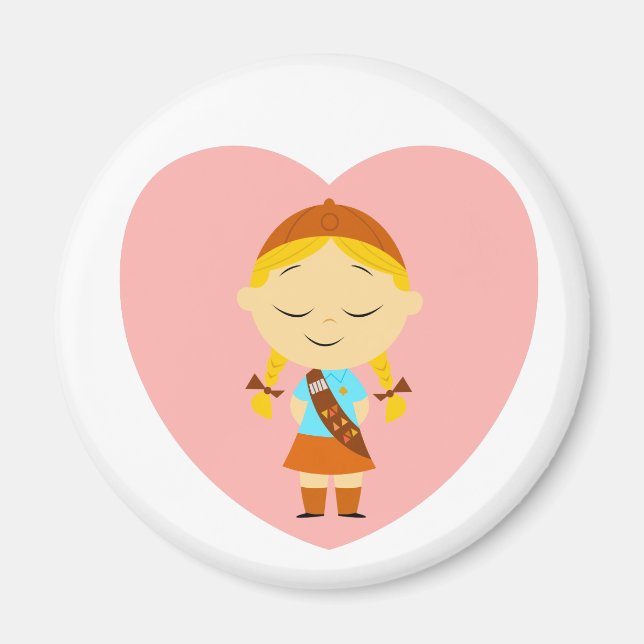 Girl Scout Brownie - Blonde Magnet (Vorne)