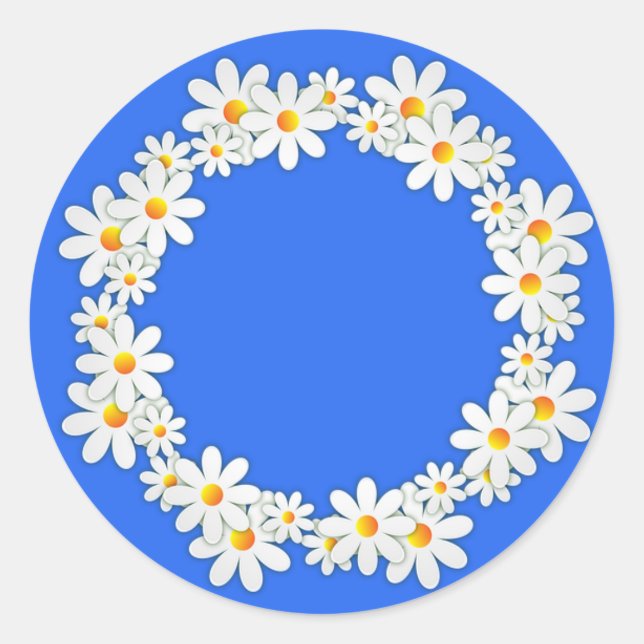 Girl Scout Daisy Runder Aufkleber (Vorderseite)