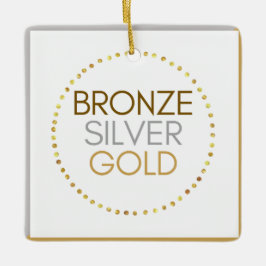 Girl Scout Triple Metal Weihnachtsdekoration Keramikornament