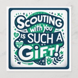 Girl Scouting mit dir ist so ein Geschenk Flat Car Programm