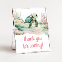 Girl Sea Turtle Baby Shower Vielen Dank für Ihr Ko