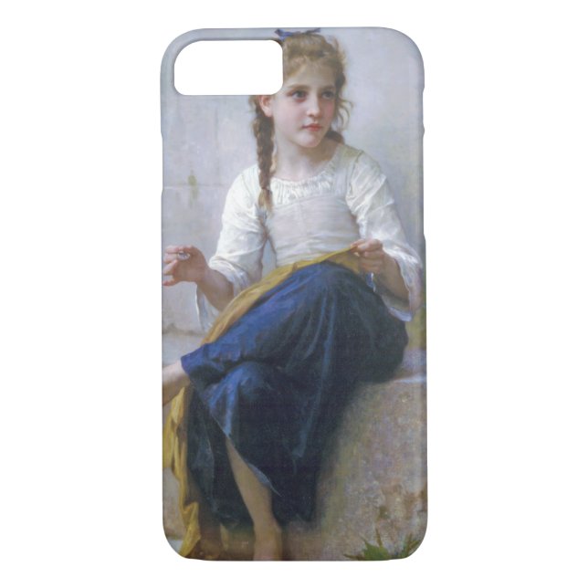 Girl Sewing, Bouguereau Case-Mate iPhone Hülle (Rückseite)
