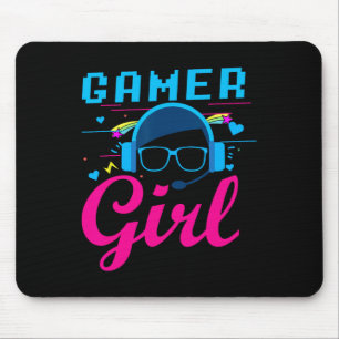Girl-Shirt-Videospielgeschenke für Gaming-Gamer Mousepad