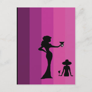 Girl-Silhouette -1 - Postkarte