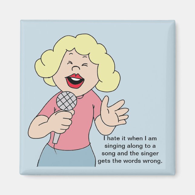 Girl Singer Magnet (Vorne)