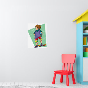 Girl Skateboarder Poster