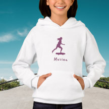 Girl-Skater Pink-Individuelle Name Personalisiert